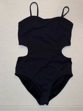 abercrombie kids Black Cutout One-Piece Swimsuit